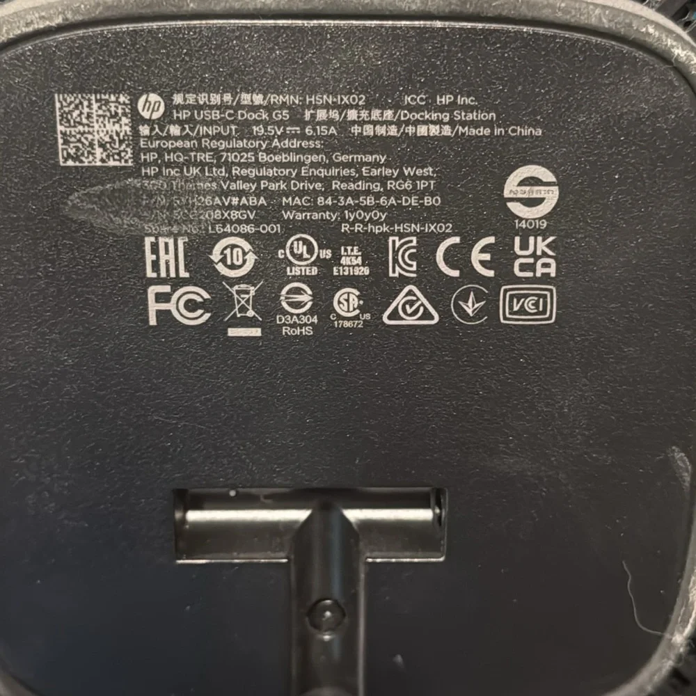 HP USB-C Dock G5